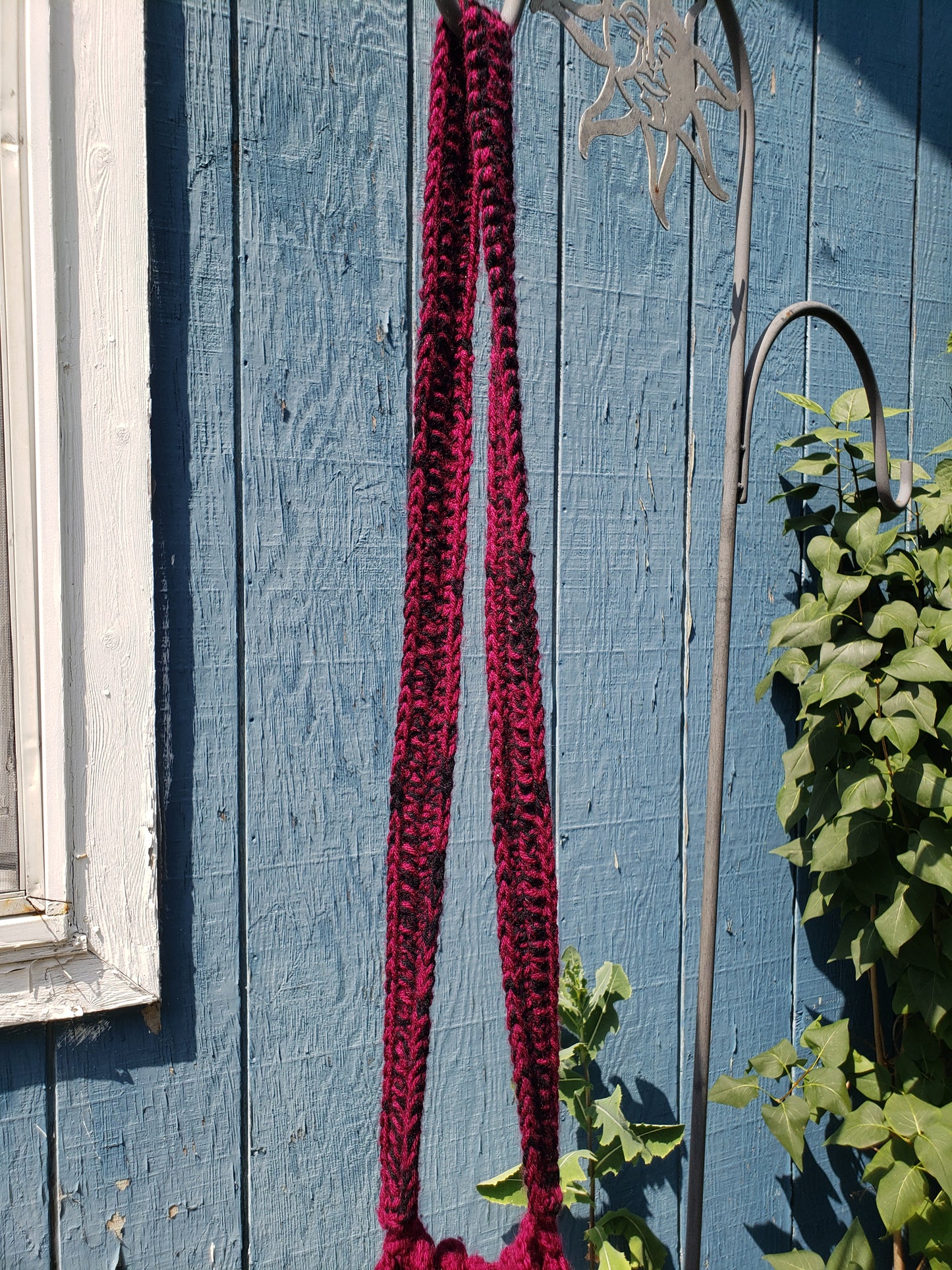 Crochet Crossover Drawstring Bag