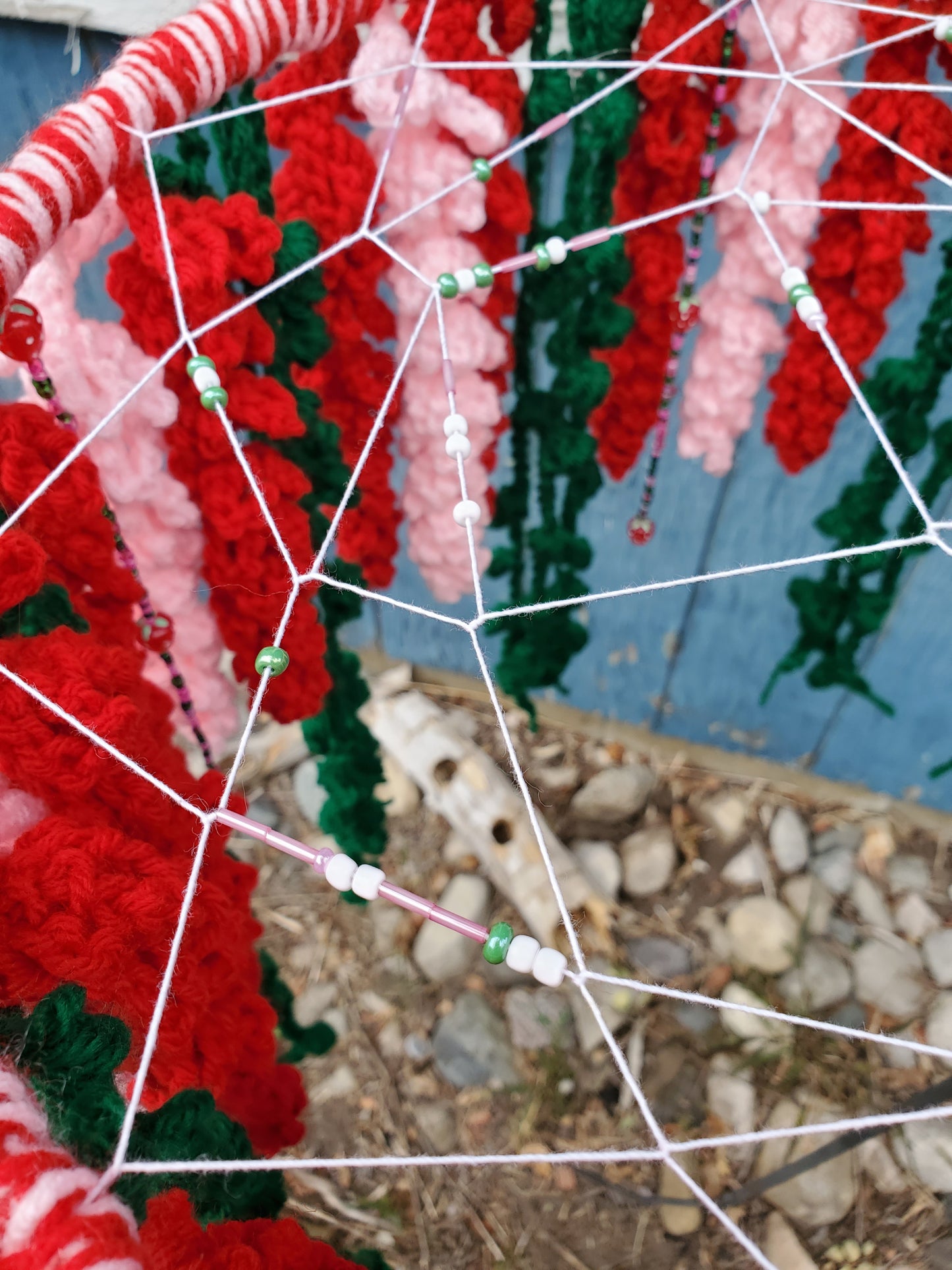 Crochet Strawberry Hanging Wisteria Dream
