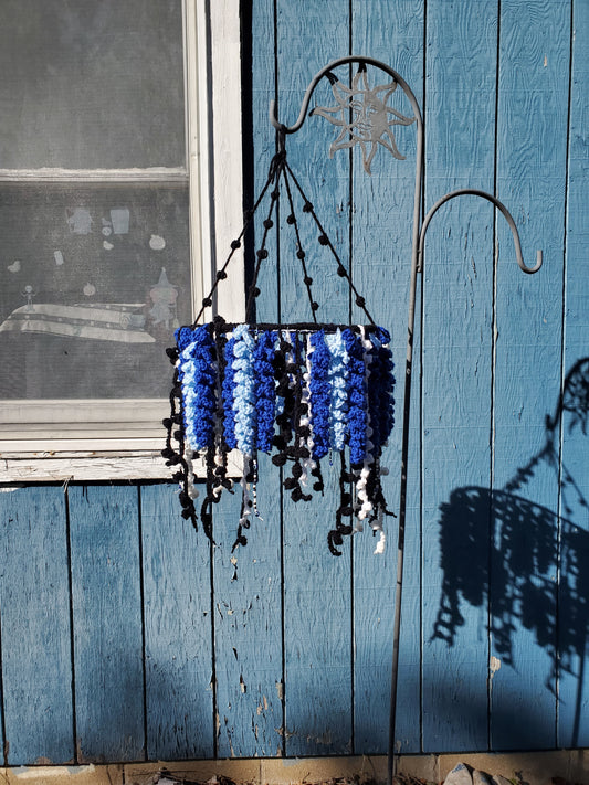 Crochet Evil Eye Hanging Wisteria Dream