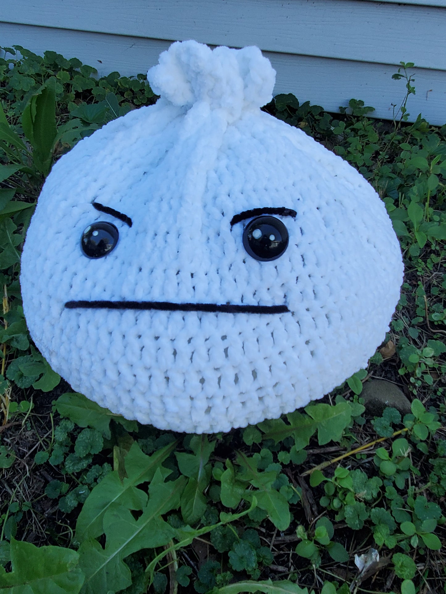 Crochet Angry Dumpling Pillow