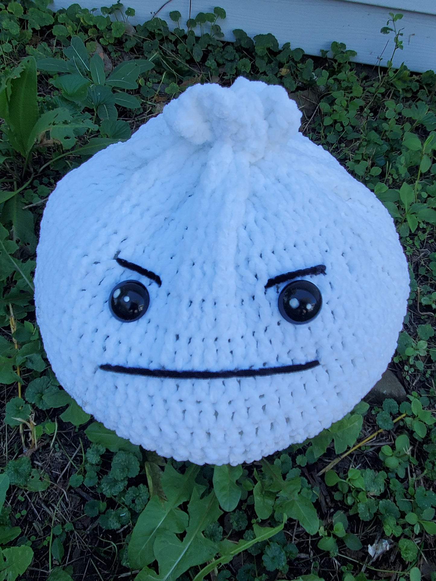 Crochet Angry Dumpling Pillow
