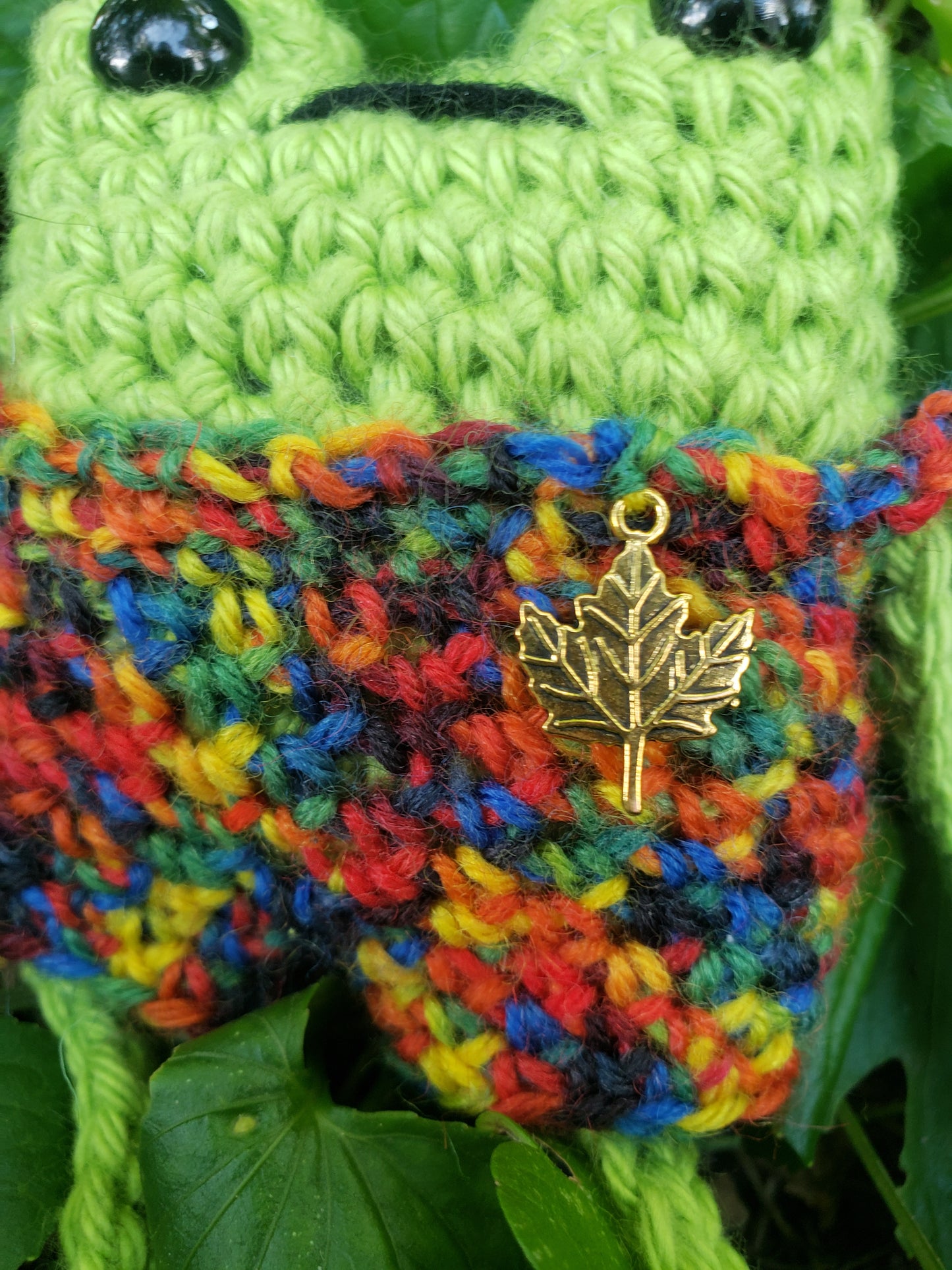 Crochet Leggy Frog with Overalls