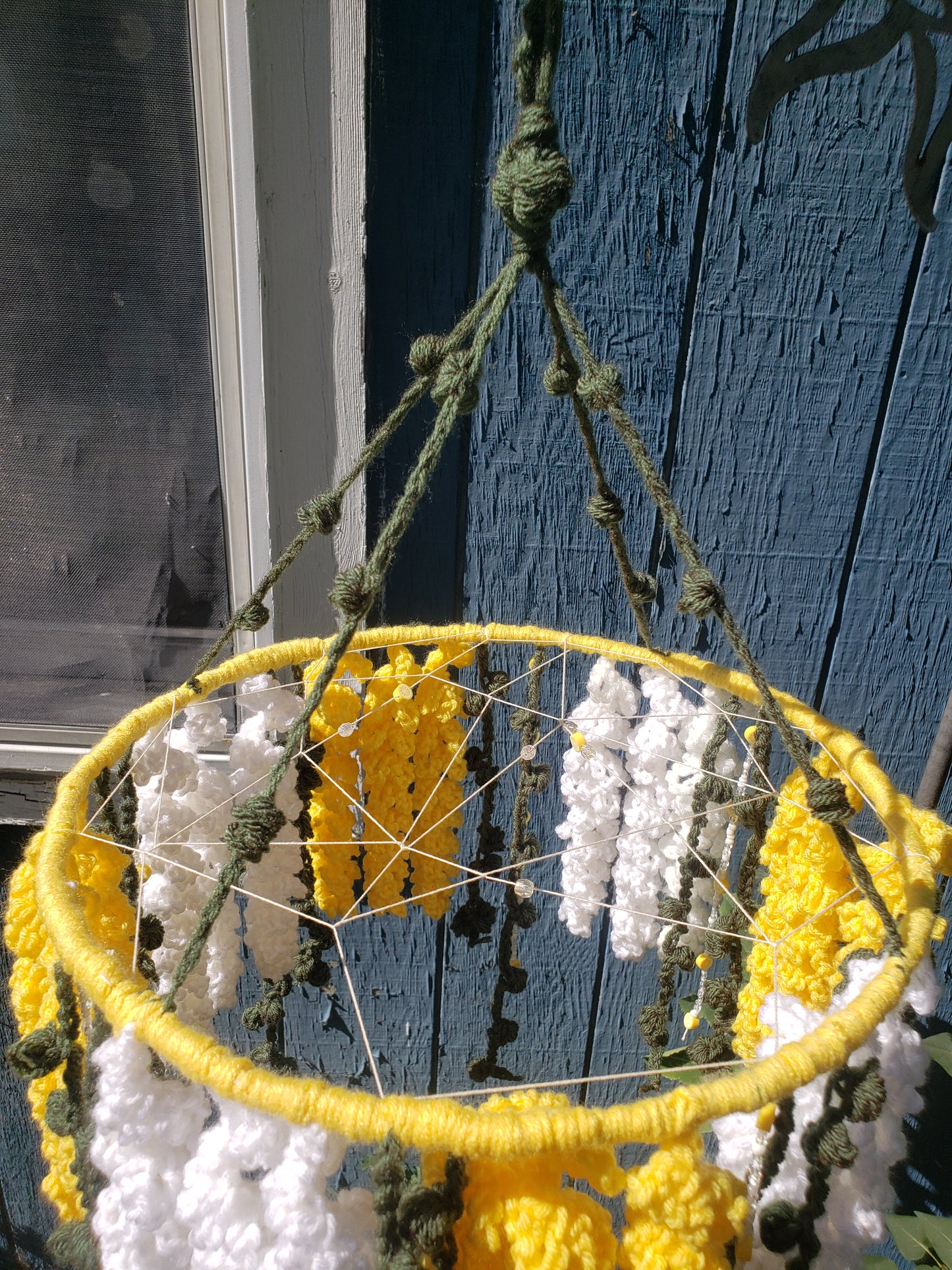 Crochet Lemon Hanging Wisteria Dream