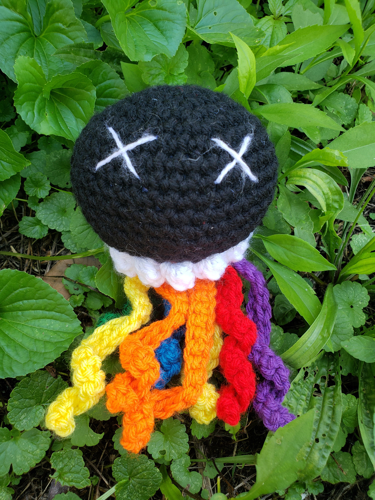 Crochet Rainbow Void Jellyfish