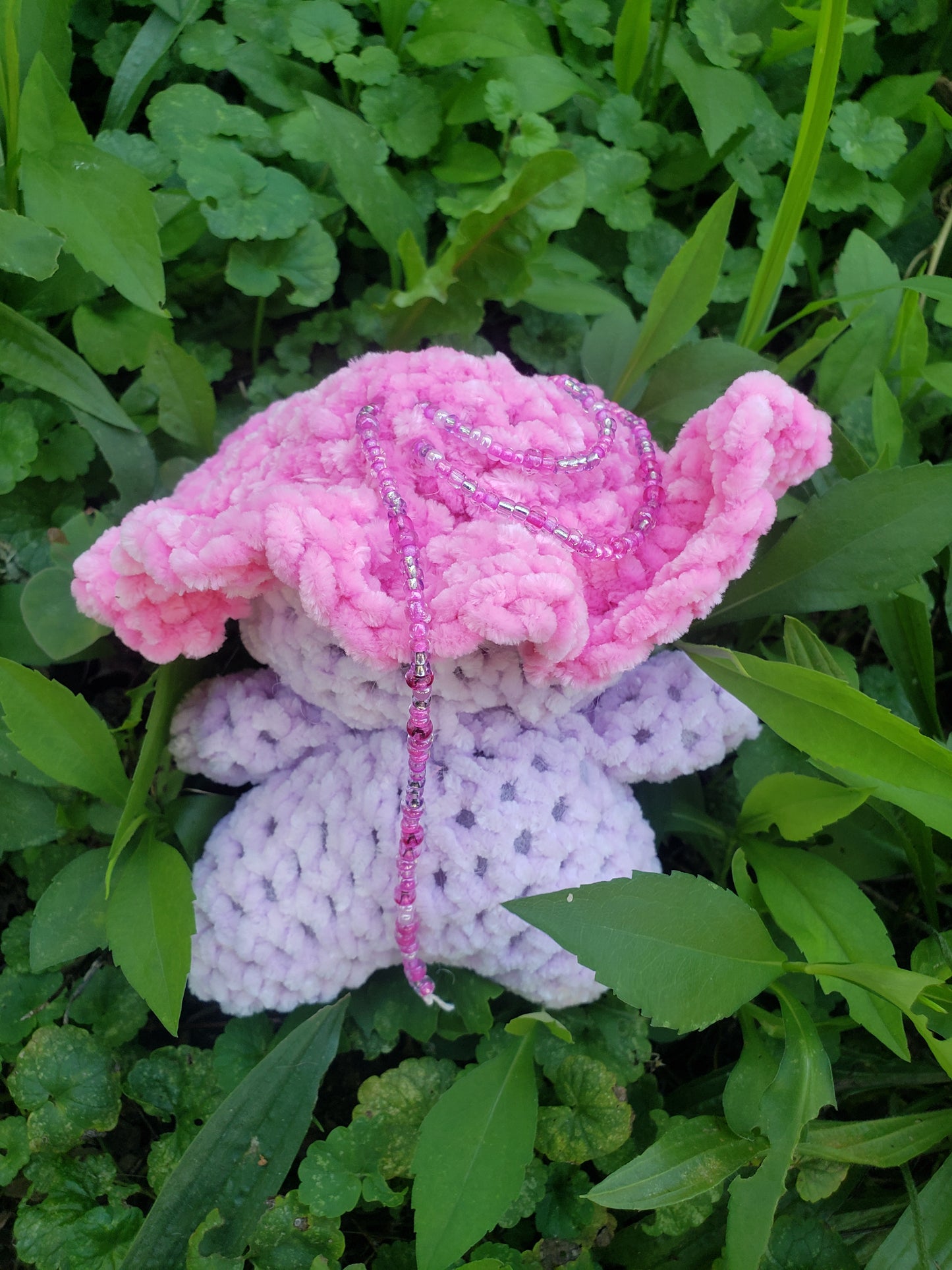 Crochet Beaded Cap Mushroom Friend