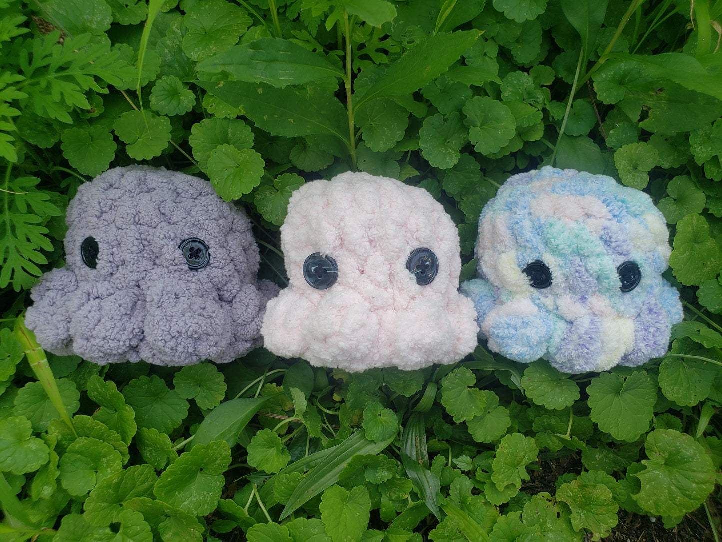 Crochet Chunky Octopuses (Penny, Chip, and Used Napkin)