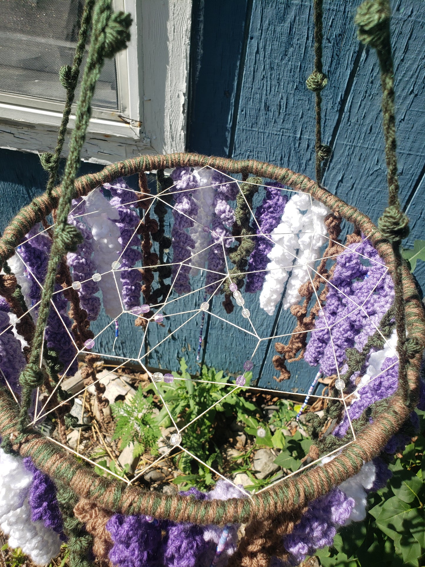 Crochet Whimsical Hanging Wisteria Dream