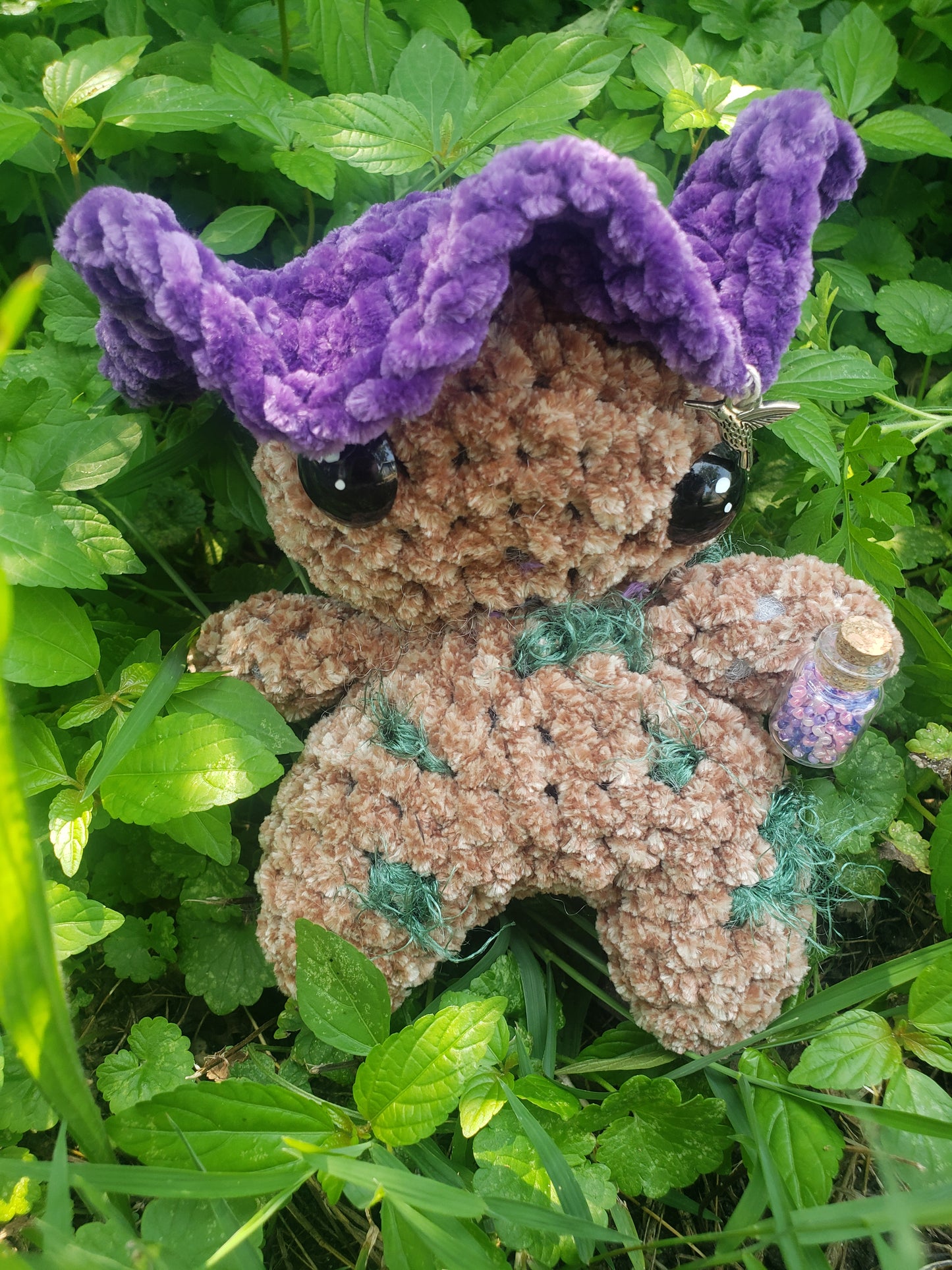 Crochet Mossy Forest Mushroom Friend