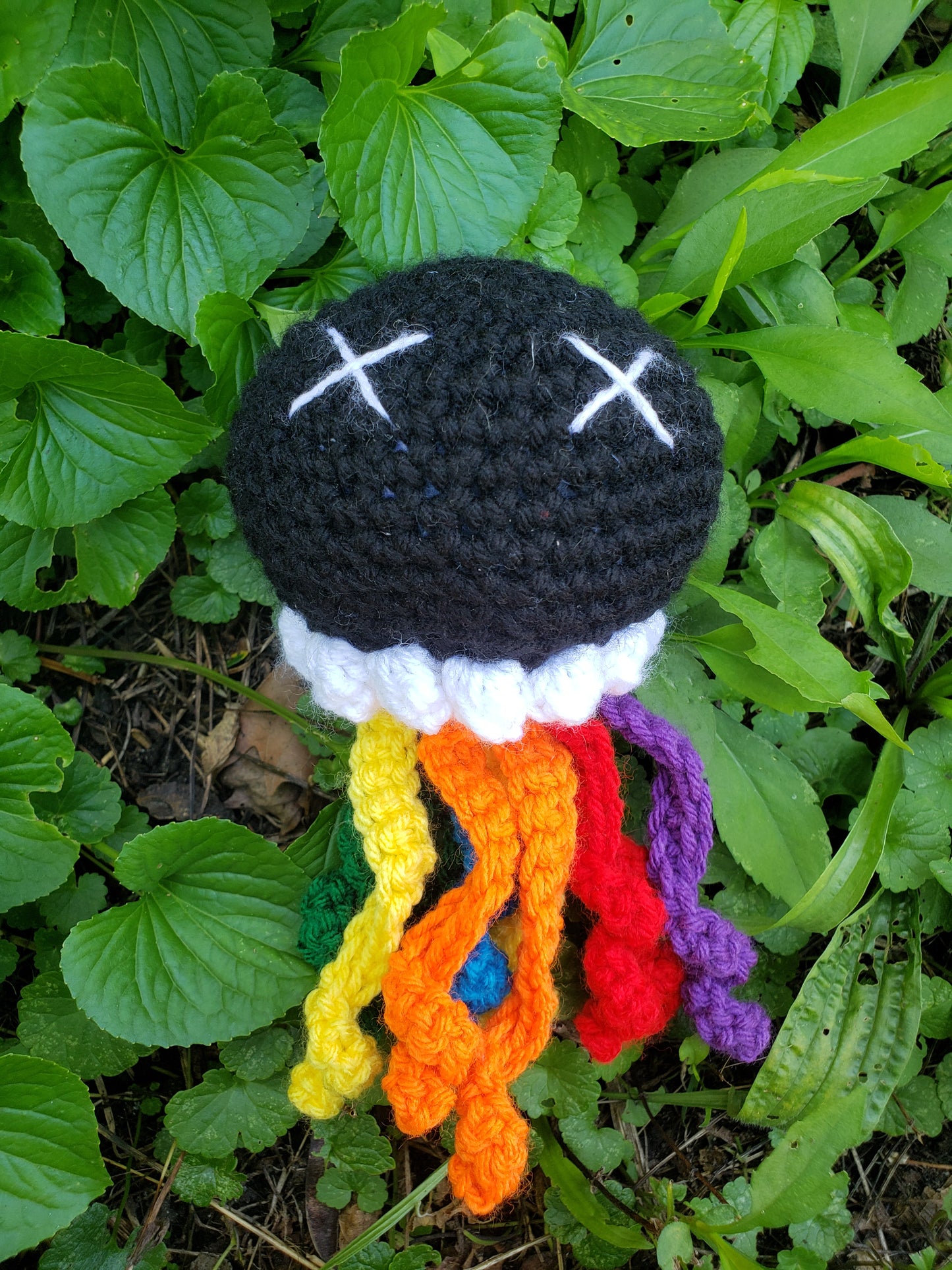 Crochet Rainbow Void Jellyfish