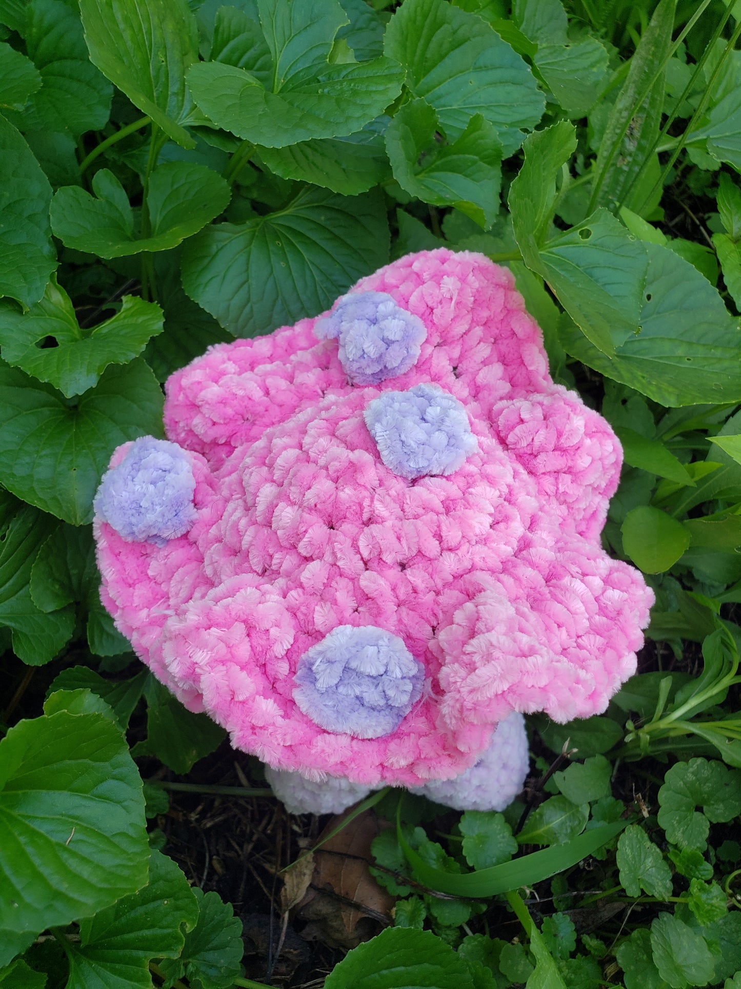 Crochet Mushroom Friend with Backpack
