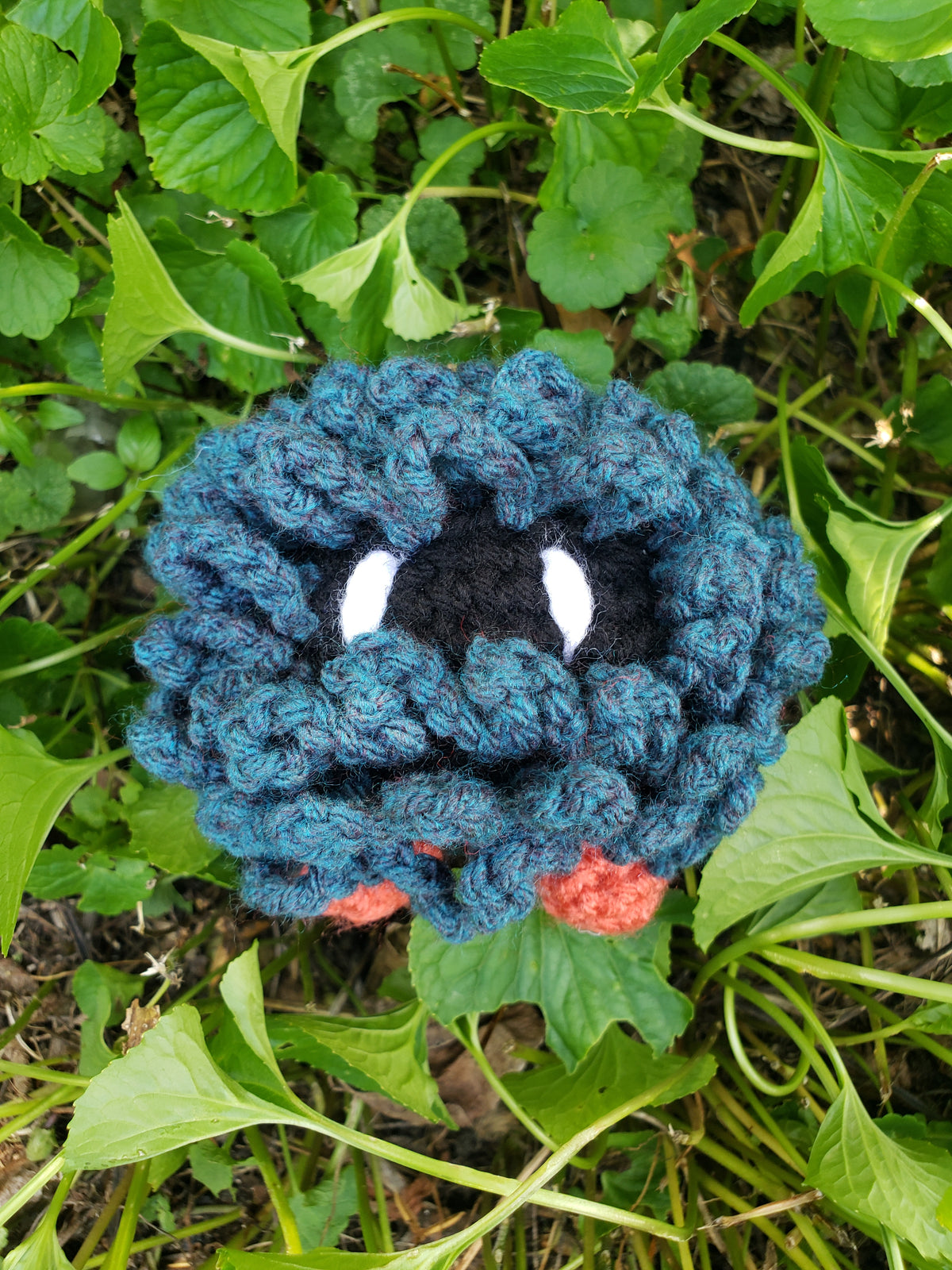 Crochet Pokeball Drawstring Bag and Tangela Plush